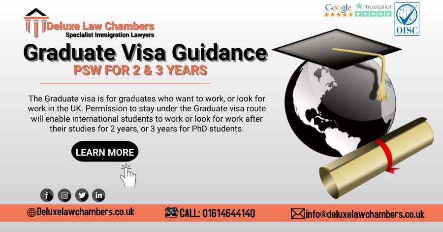 Graduate Visa | Post Study Work Visa | Fixed Fee £350 Only