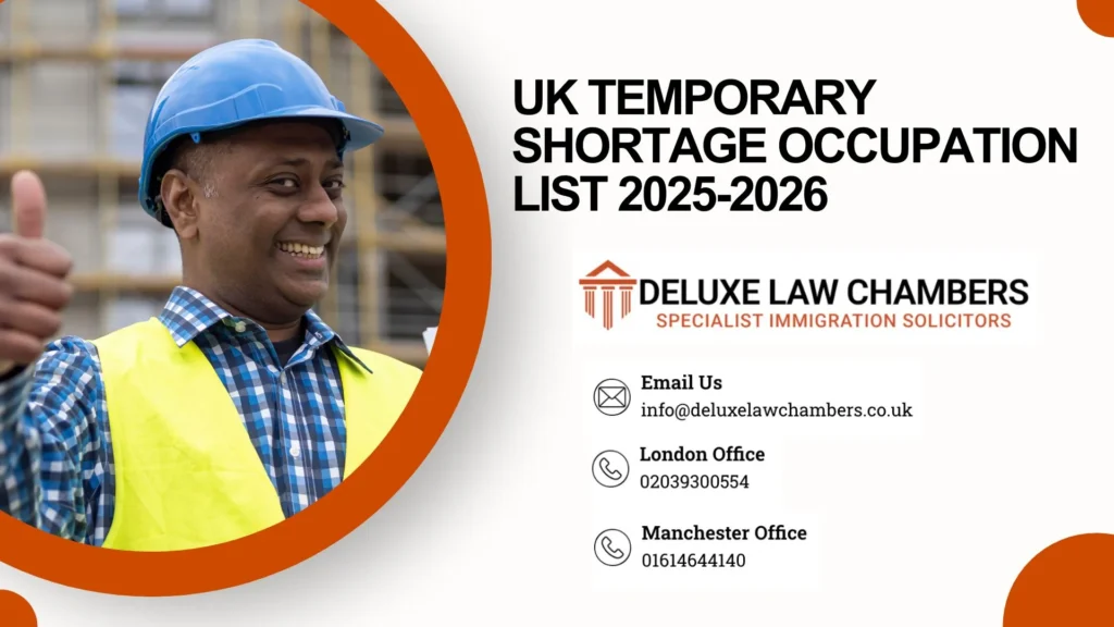 UK Temporary Shortage Occupation List 2025-2026