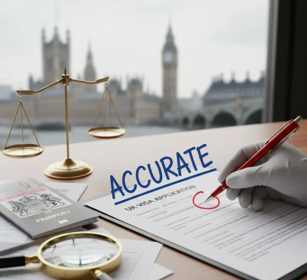 an image for Mistake on UK visa application guide