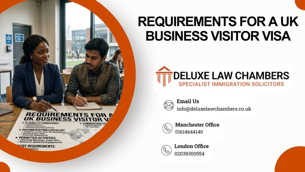 requirements for a UK business visitor visa